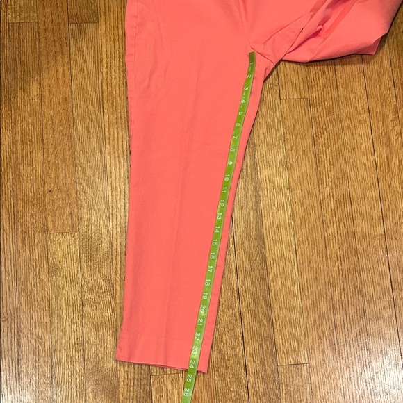 Talbots Chatham Crop Pants in Vibrant Coral Size 8 - Picture 8 of 10